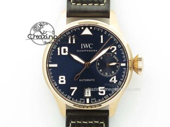 MIROTIME 1223 Big Pilot IW500909 RG ZF 1:1 Best Edition Le Petit Prince On Brown Leather Strap A Breathable 7293